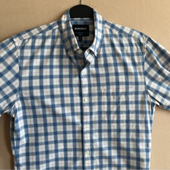 Bonobos NEW Tailored Fit Rooney Plaid Washed Button Down Shirt Size M - Picture 3 of 14